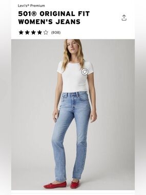 501 Levi's Light Blue Straight-Leg Jeans